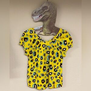 Ivy Jane Bright Abstract Leopard Top